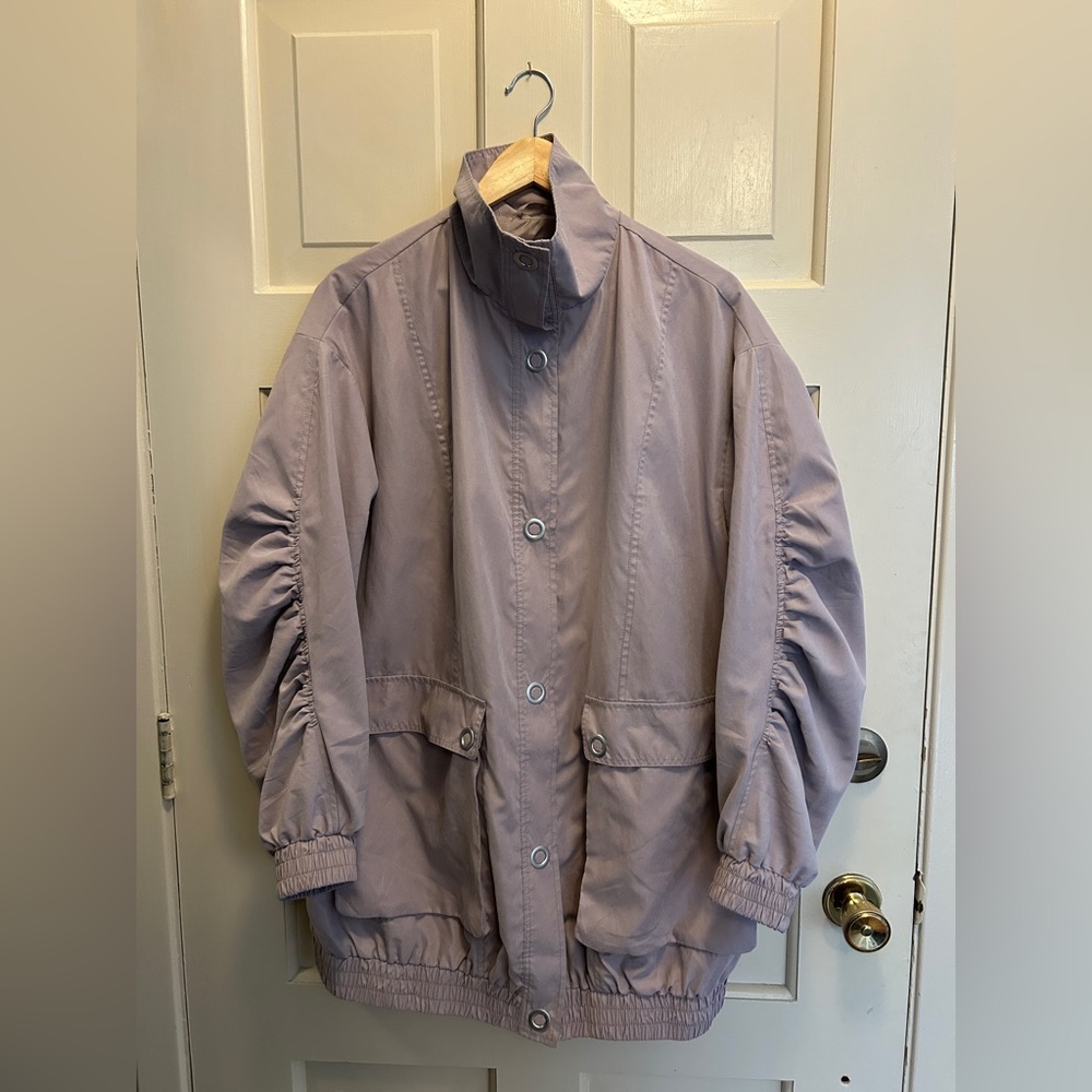 ASOS: Soft Lavender Lightweight Jacket (Fits Oversized)
